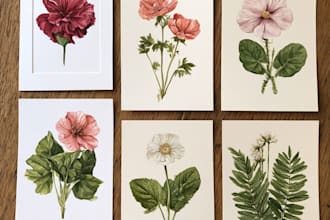 create vintage botanical illustrations with a realistic
