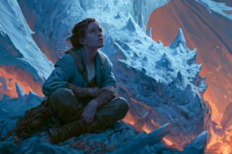 draw fantasy book cover illustration