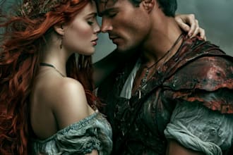 design cinematic fantasy romance book covers