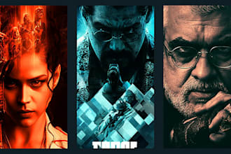 create stunning movie poster design and film poster design