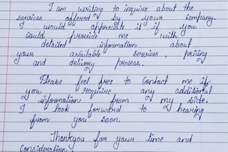 write personalized handwritten letters in beautiful cursive