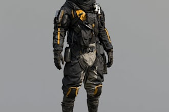 design robotic sci fi characters