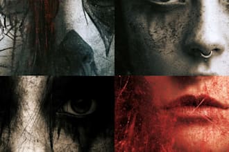 design a premium horror book cover