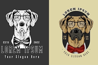design custom animal mascot logo for your business or brand