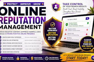 do online reputation management ORM and suppress negative links