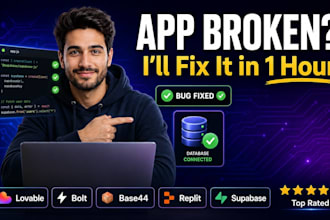 fix, build lovable ai website base44, replit, bolt, supabase vibe coded app volt