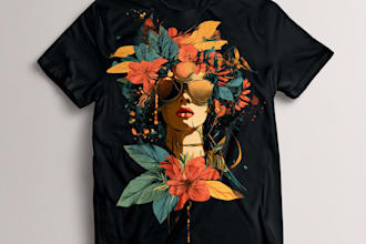 custom typography t shirt design