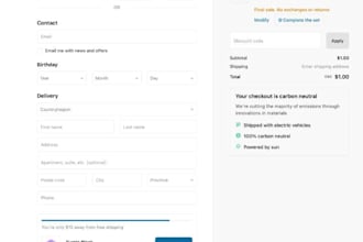 develop custom shopify checkout extensibility and UI extensions