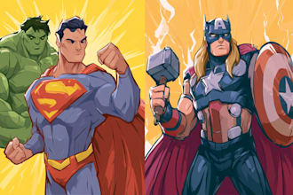 comic book illustration with comic book illustrator