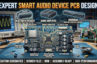 design smart audio device pcb design bluetooth speaker, amplifier, and soundbar