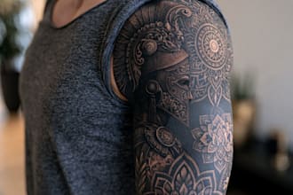 create dark tattoo art