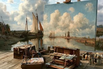 paint a replica of any painting in oil for you