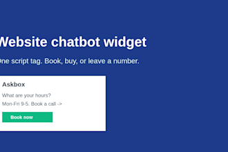 build an ai chatbot faq bot for your website in 72 hours