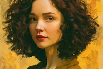 create a realistic digital oil painting portrait from your photo
