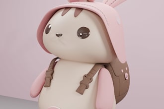create a stylized 3d character in blender