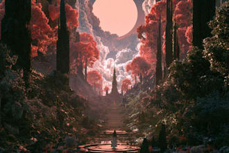 create dark fantasy and gothic album cover artwork