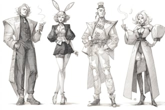 draw commission into anime or manga style art