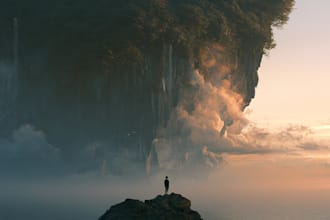create atmospheric fantasy album cover artwork
