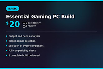 create a custom gaming PC build for your budget