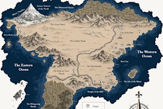 high quality map of your world for your campaigns, books