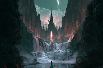 design fantasy album cover art for spotify and streaming