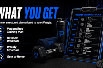 create a personalized workout and training plan for you