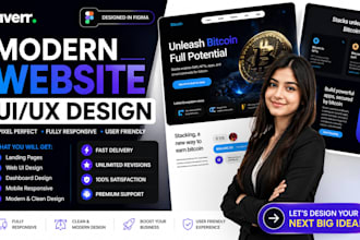 design a modern website UI UX in figma