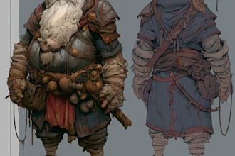 fantasy character and dnd character