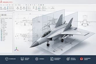 3d cad design product design aircraft rc plane mechanical auv drone  3d modeling