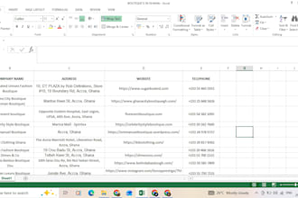 conduct web research and collect accurate business data