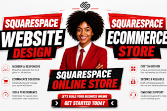 build squarespace website , square online store, square, ecommerce store