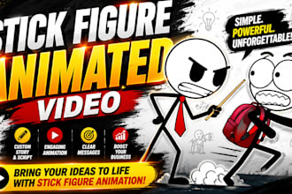 create ai stickman animation, stick figure explainer videos