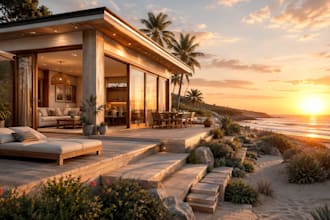 design your boat house, dock house, or beach house with render