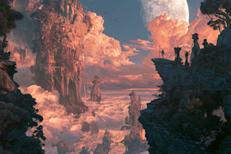 design fantasy album cover art for spotify and streaming