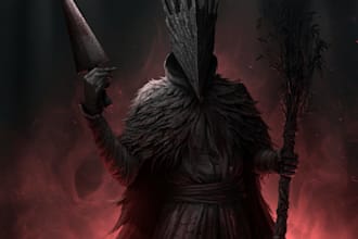 draw dotwork detailed dark art, metal, horror illustration