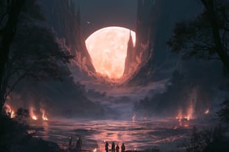 design a unique fantasy music album cover