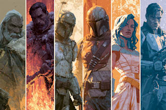 sci fi character illustration or sci fi character