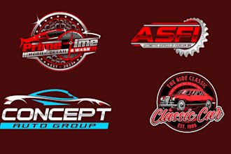 design detailing,car wash,automotive logo
