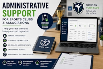 manage administrative tasks for your sports club or association
