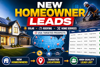 find new homeowner leads for solar roofing and home improvement