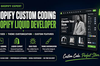 build shopify custom app shopify liquid developer bug fixes theme customization