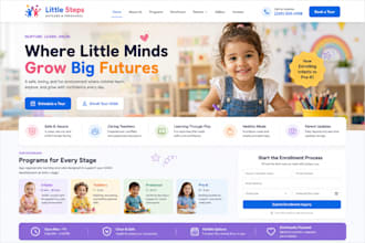 design wix daycare website with enrollment booking forms parent lead generation