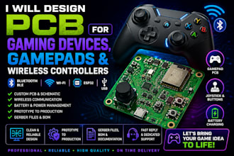 design custom pcb for gaming devices, gamepads and wireless controllers