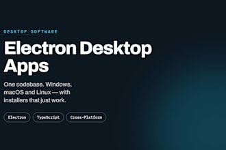 build a cross platform desktop app with electron and typescript