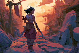 draw fantasy custom illustration