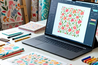 create seamless textile pattern designs