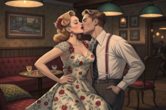 draw a pin up girl and pin up girl