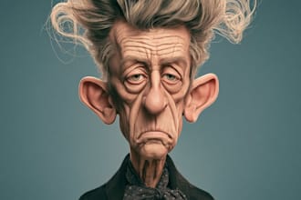 design caricature logo cartoon portrait