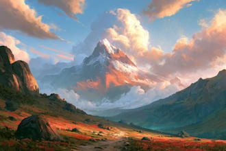 fantasy concept landscape illustrations