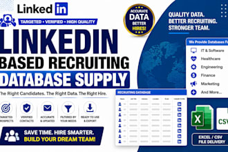do linkedin based recruiting database supply